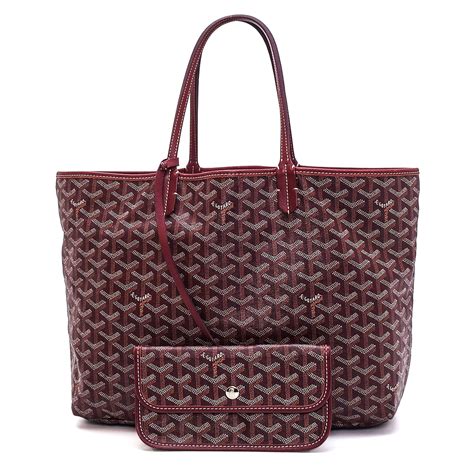 goyard tote burgundy|goyard bag near me.